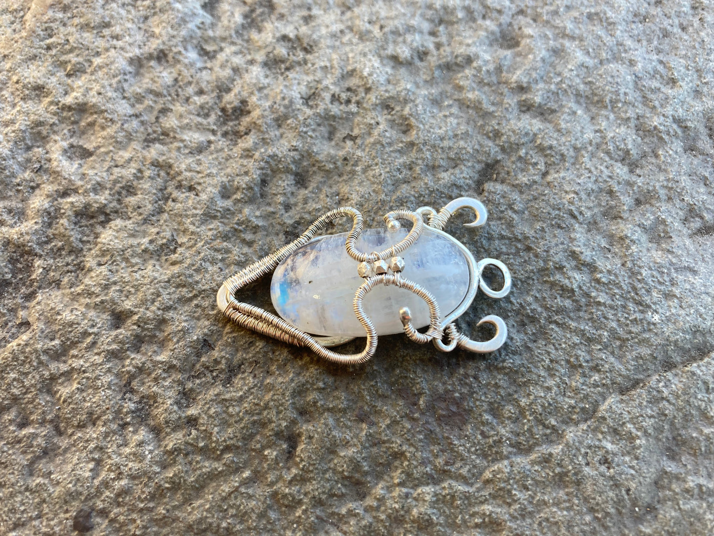 Rainbow Moonstone Pendant