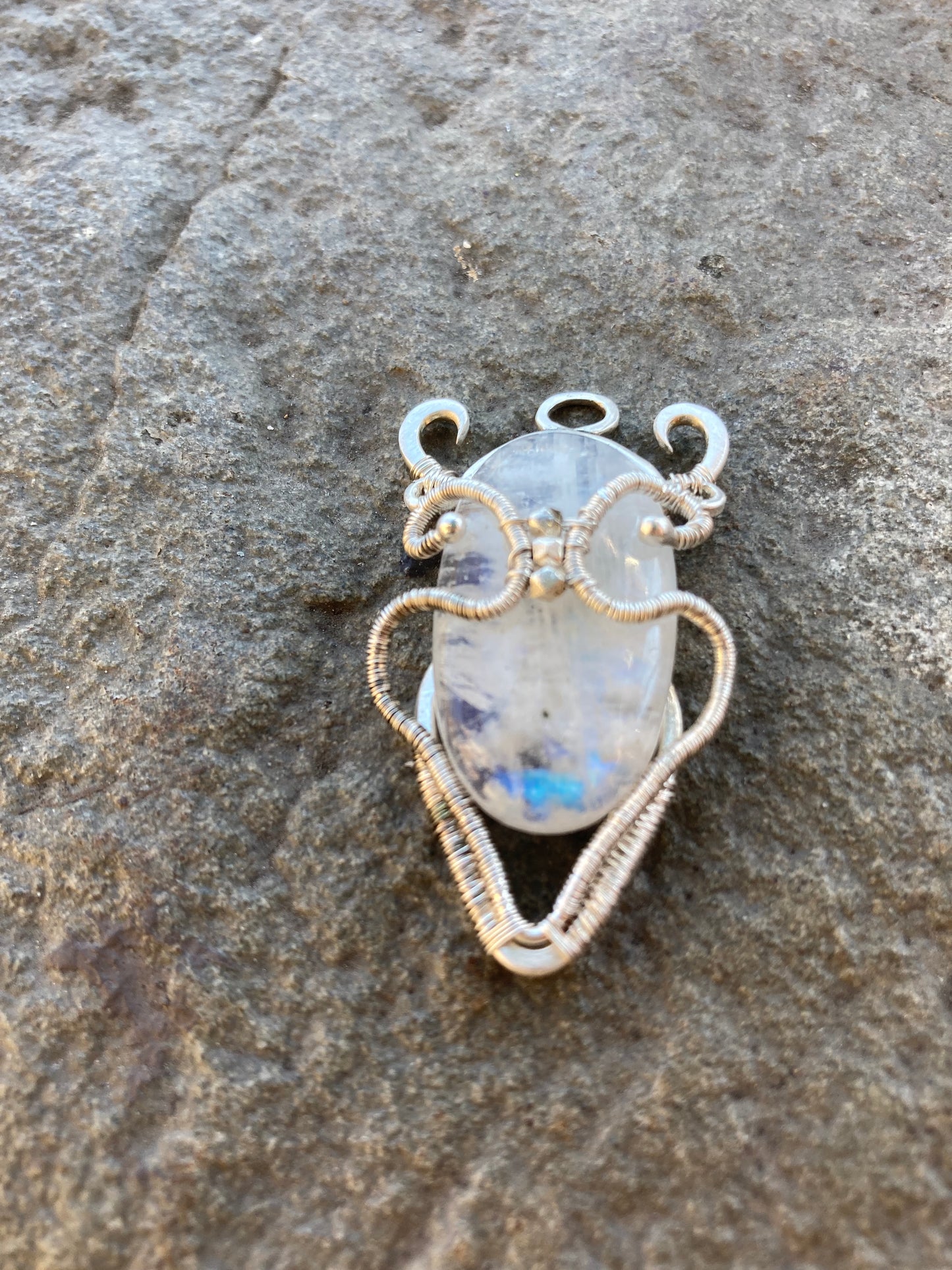 Rainbow Moonstone Pendant